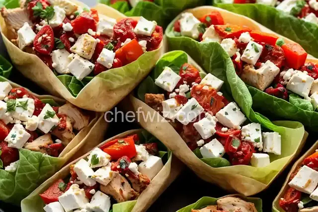 Chicken, Feta Cheese, and Sun-Dried Tomato Wraps