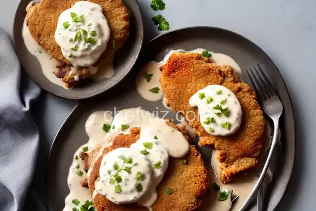 Chicken Fried Steak with White Gravy