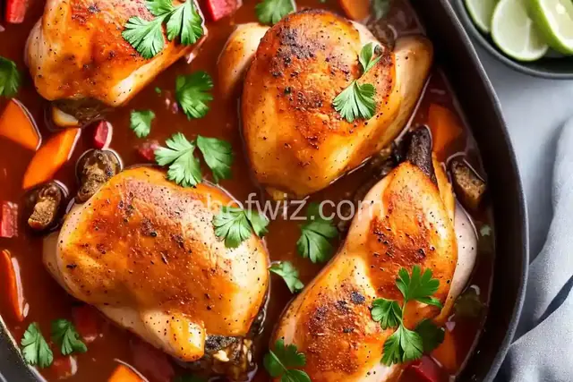 Chicken In A Pot With Orzo