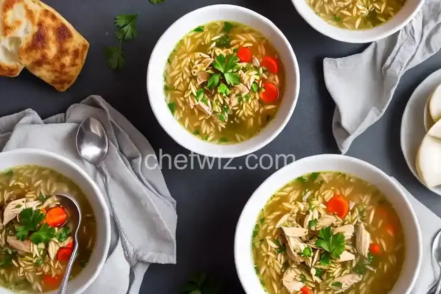 Chicken Lemon Orzo Soup