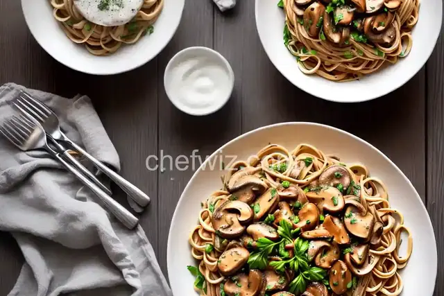 Chicken Mushroom Linguine