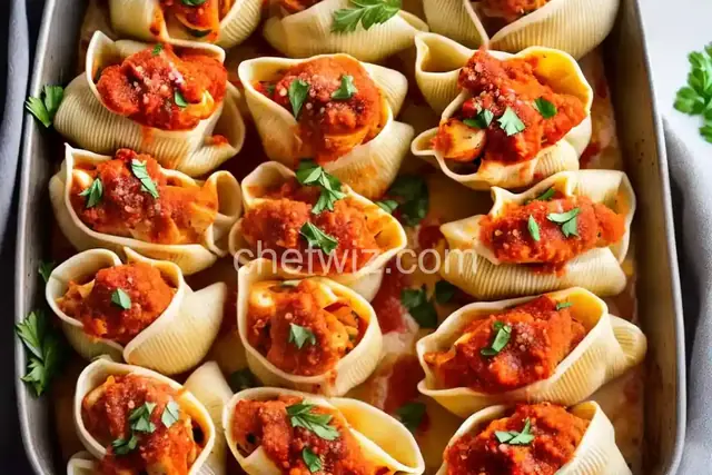 Chicken Parm Stuffed Shells
