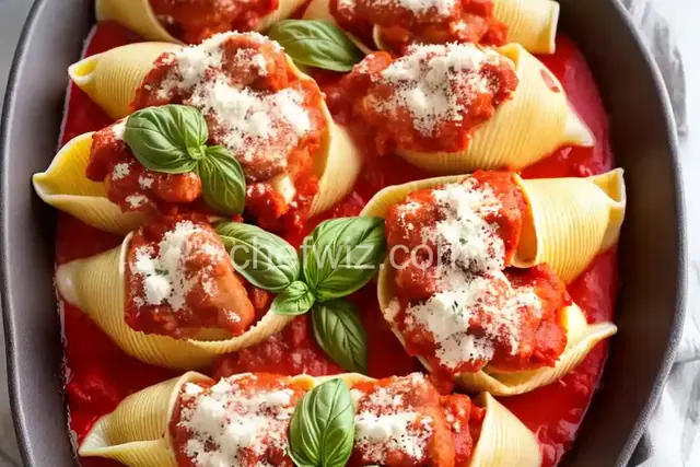 Chicken Parmesan Stuffed Shells