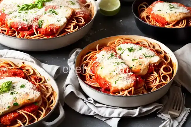 Chicken Parmesan with Spaghetti