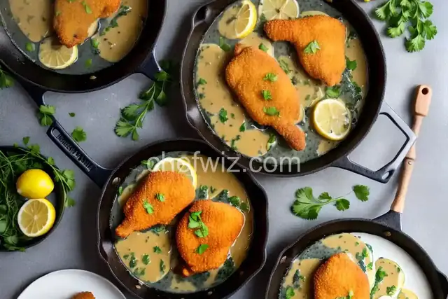 Chicken Piccata (Fried Chicken Cutlets With Lemon-Butter Pan Sauce)