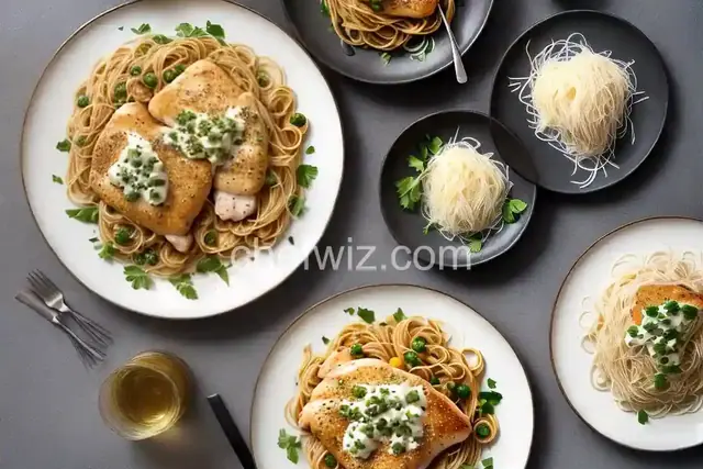 Chicken Piccata with Angel Hair Pasta