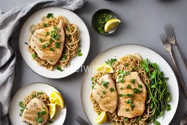 Chicken Piccata with Buttery Lemon Noodles