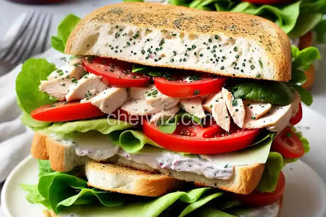 Chicken Poppy Seed Salad Sandwiches