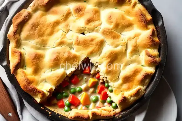 Chicken Pot Pie With Biscuit Crust