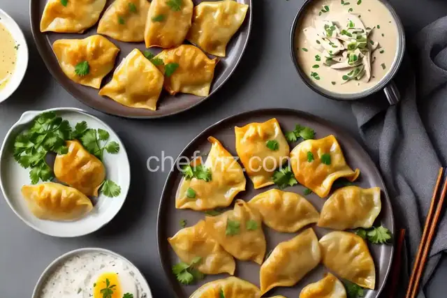 Chicken Pot Stickers with Dipping Sauce