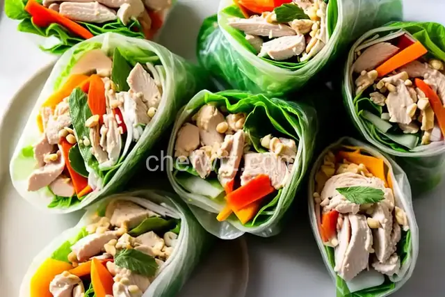 Chicken Salad Summer Rolls