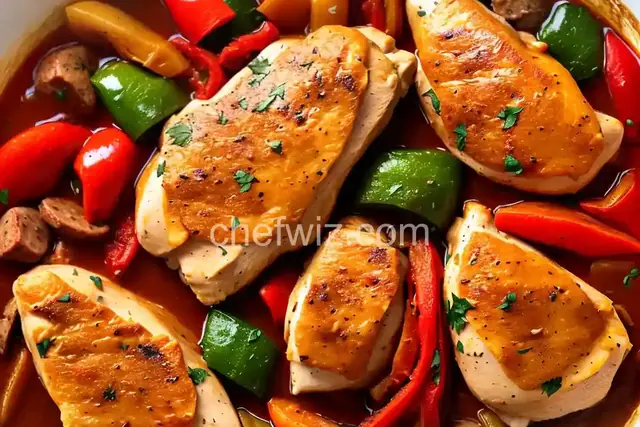 Chicken Scarpariello (Braised Chicken With Sausage and Peppers)