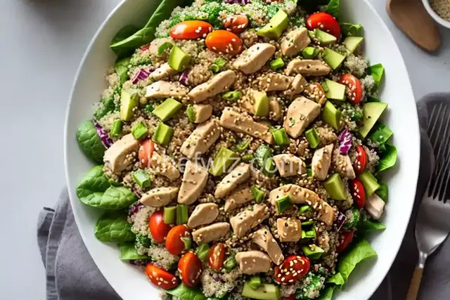 Chicken, Sesame and Quinoa Salad