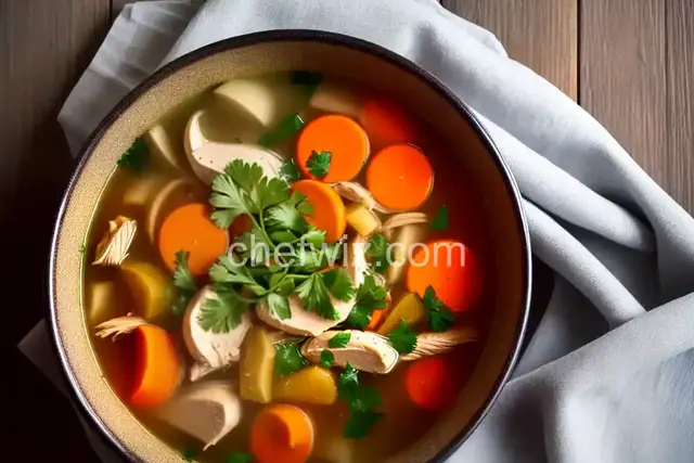 Chicken Soup with Root Vegetables
