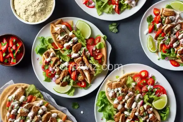 Chicken Souvlaki Gyro Style