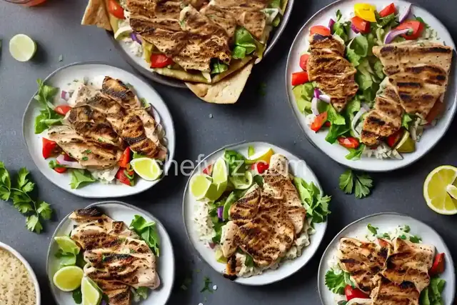 Chicken Souvlaki with Grilled Pita