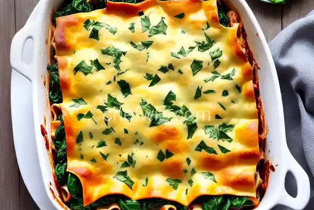 Chicken, Spinach & Artichoke Lasagna