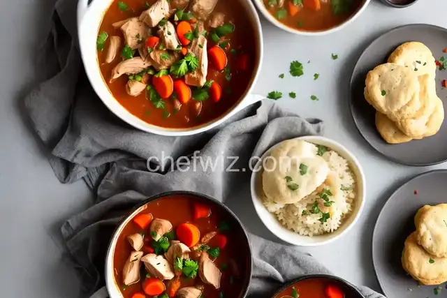 Chicken Stew with Biscuits