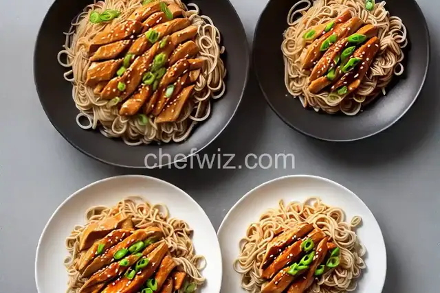 Chicken Teriyaki and Noodles
