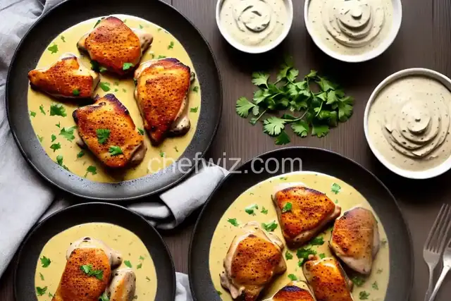 Chicken Thighs with Creamy Mustard Sauce
