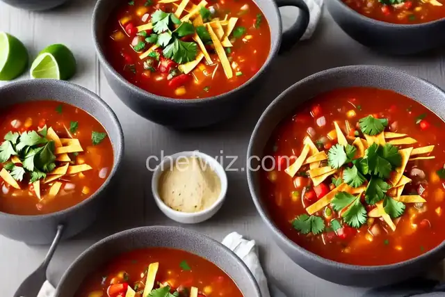 Chicken Tortilla Soup with Salsa