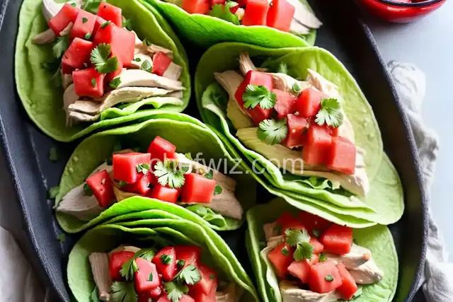 Chicken-Watermelon Tacos