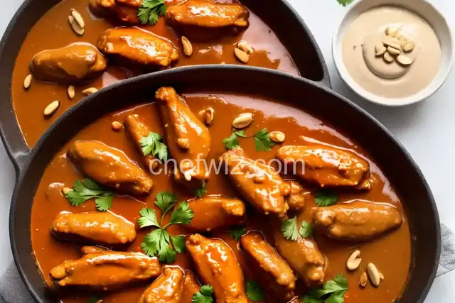 Chicken Wings in Peanut Sauce
