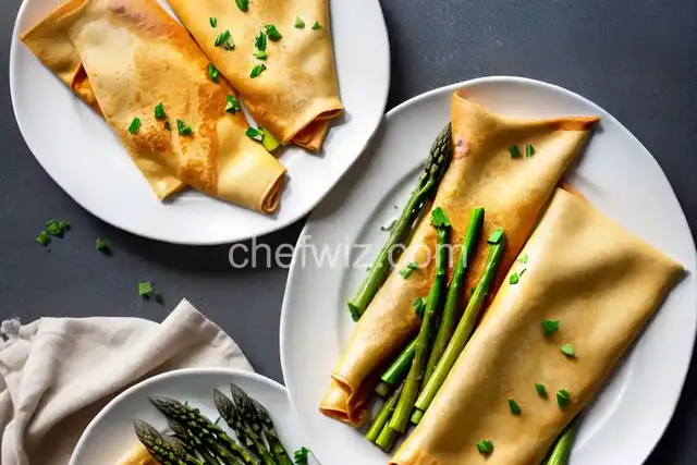 Chicken and Asparagus Crepes