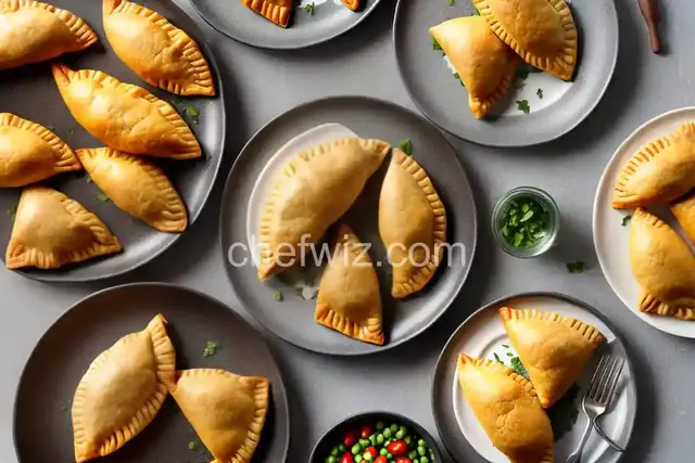 Chicken and Bean Puff Pastry Empanadas