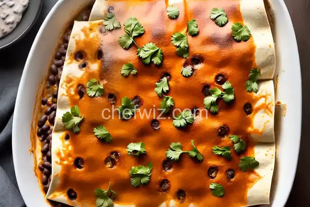 Chicken and Black Bean Enchiladas with Gooey Jack Cheese