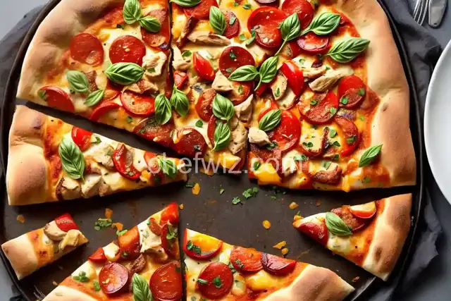 Chicken and Chourico Pizza