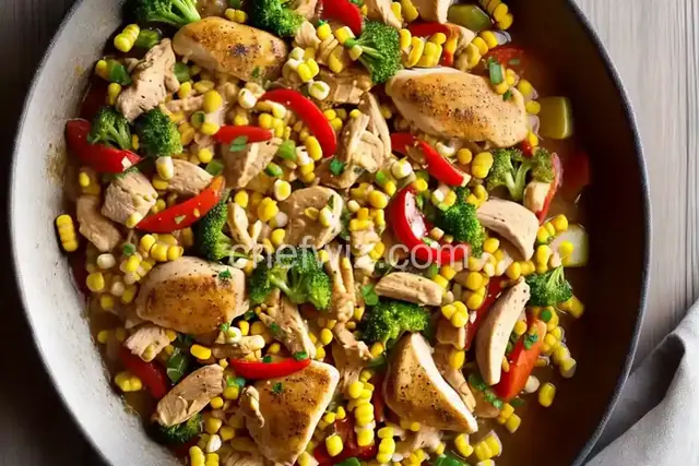 Chicken and Corn Stir-Fry