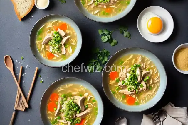 Chicken and Egg Soup with Pastina