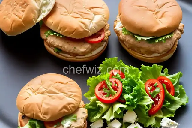 Chicken and Feta Burgers
