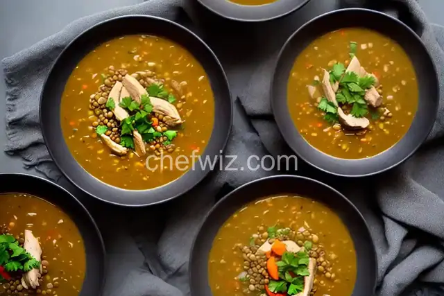 Chicken and Lentil Soup with Homemade Miso