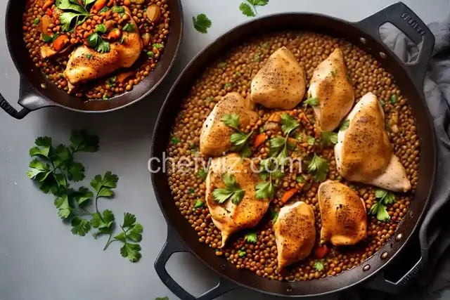 Chicken and Lentils With Moroccan Spices