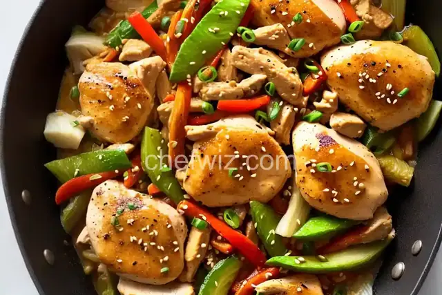 Chicken and Napa Cabbage Stir Fry
