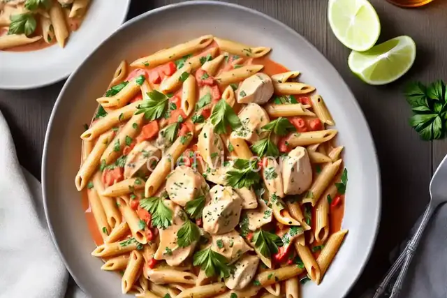 Chicken and Penne in Vodka Cream Sauce Recipe
