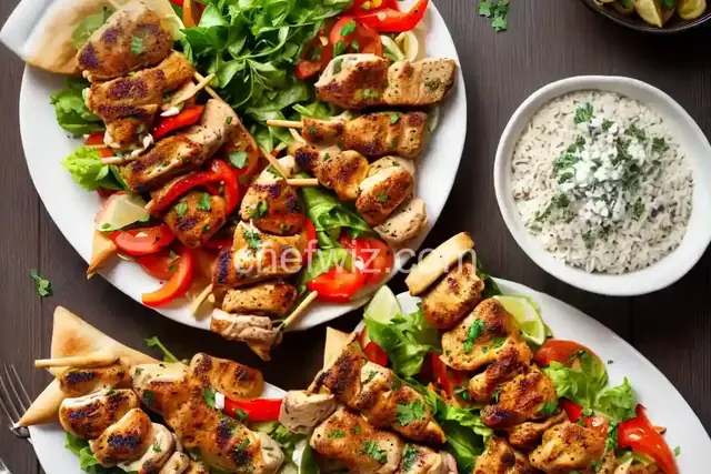 Chicken and Pork Souvlaki