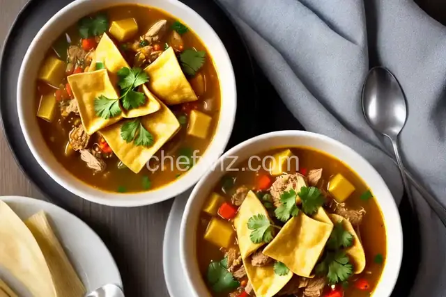 Chicken and Tamale Dumpling Soup