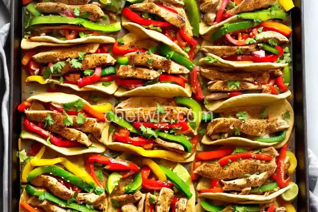 Chicken and Veggie Sheet Pan Fajitas