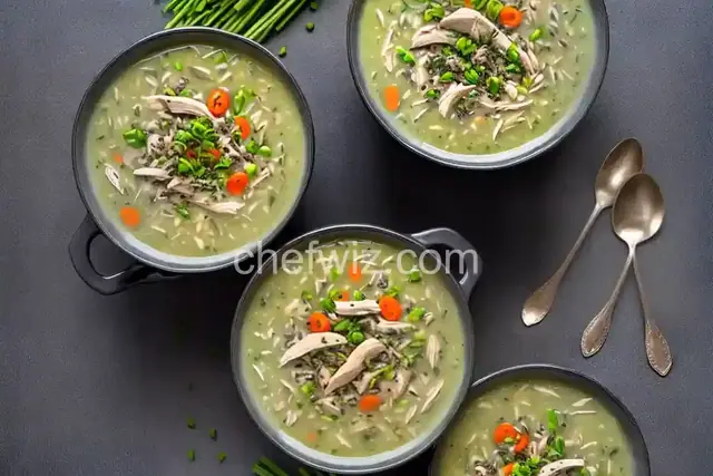 Chicken and Wild Rice Soup with Leeks
