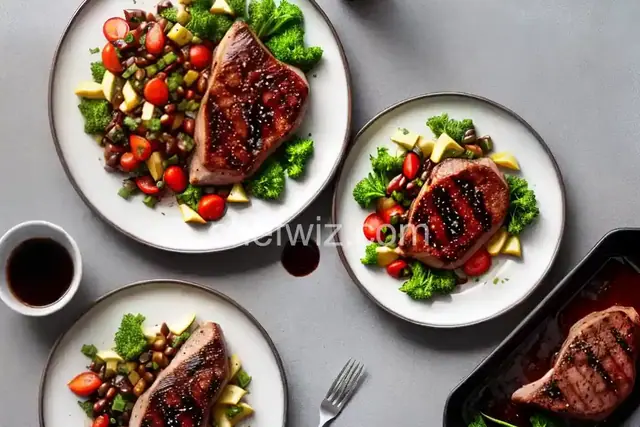 Chicken or Steak with Balsamic BBQ Sauce
