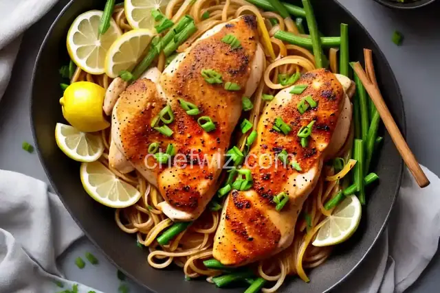 Chicken with Lemon and Spicy Spring Onions