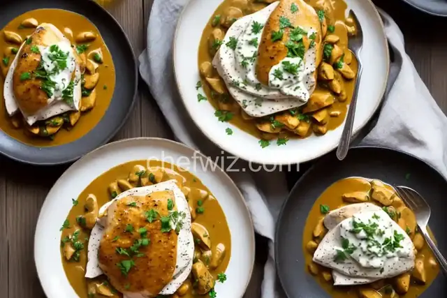 Chicken with Mustard Mascarpone Marsala Sauce