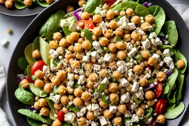 Chickpea, Artichoke, and Feta Salad