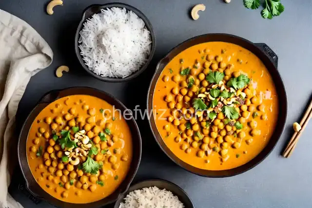 Chickpea, Coconut, and Cashew Curry Recipe