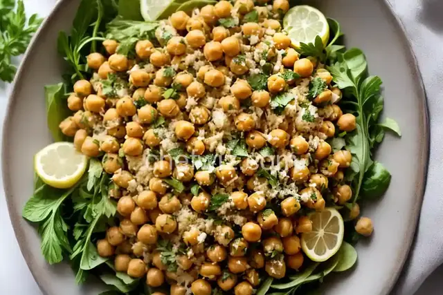 Chickpea Salad with Lemon, Parmesan, and Fresh Herbs