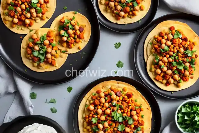 Chickpea and Chorizo Tostadas