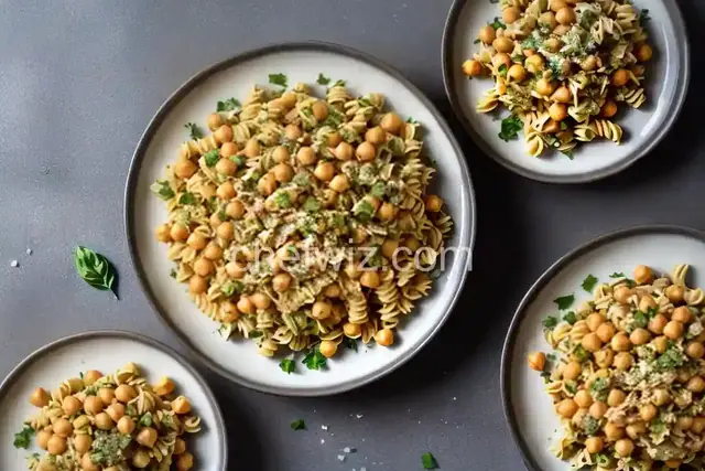 Chickpea-on-Chickpea Pasta Salad